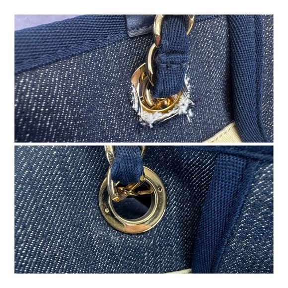 Chanel Denim Deauville Large Denim Tote Bag - Picture 15 of 16